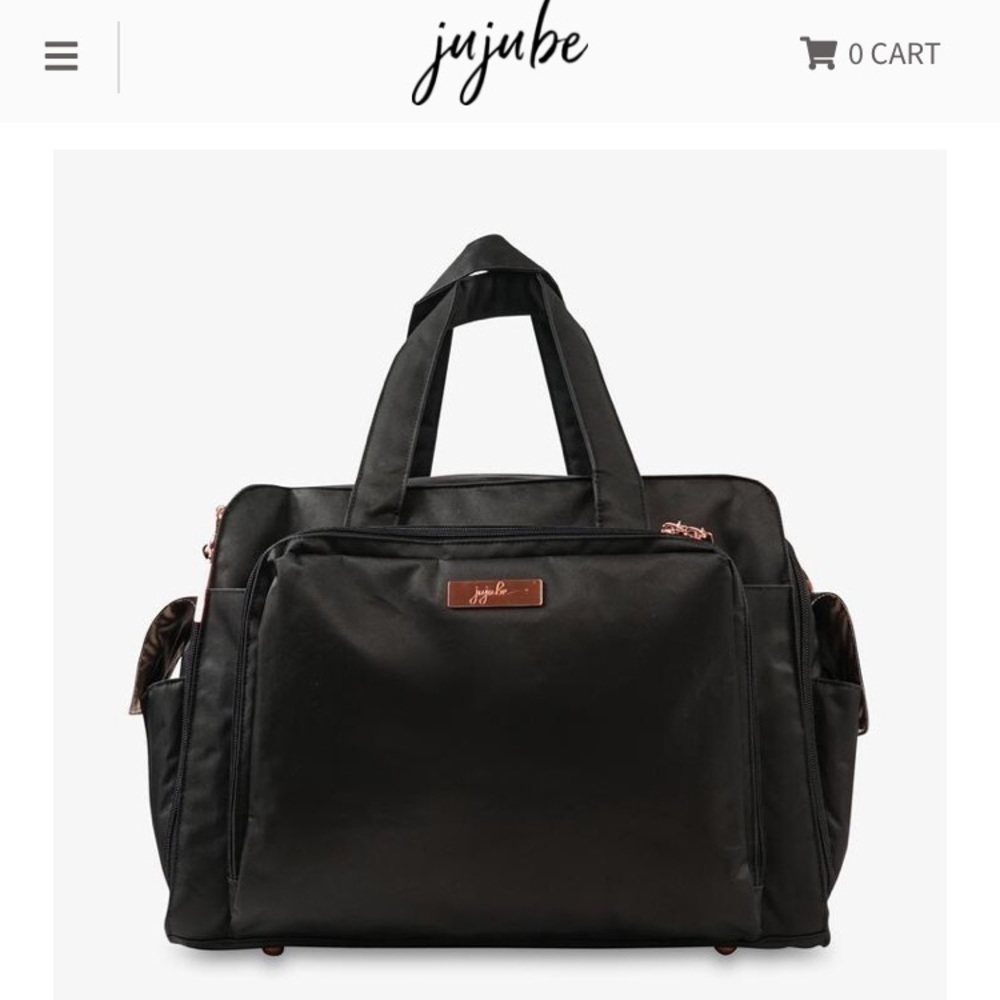 Black w/Gold Jujube Be Prepared Diaper bag